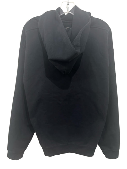 Alexander Wang Size M Black Cotton Blend logo Hoodie Men's Jacket Black / M