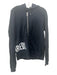 Dsquared Size XL Black Cotton Blend Solid Zip UP Hoodie Men's Jacket Black / XL