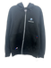 Puma Size L Black Cotton Blend Solid Zip UP Hoodie Men's Jacket Black / L