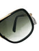 Dita black & gold Acetate Gold Tone Metal Square Gradient Sunglasses Black & Gold