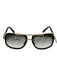 Dita black & gold Acetate Gold Tone Metal Square Gradient Sunglasses Black & Gold