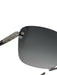 Louis Vuitton Gray & Silver Silver Tone Metal Damier Rimless Gradient Sunglasses Gray & Silver