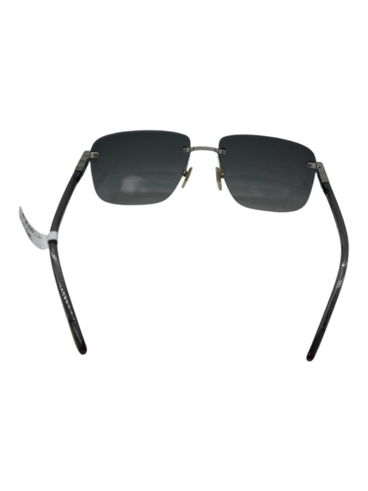 Louis Vuitton Gray & Silver Silver Tone Metal Damier Rimless Gradient Sunglasses Gray & Silver