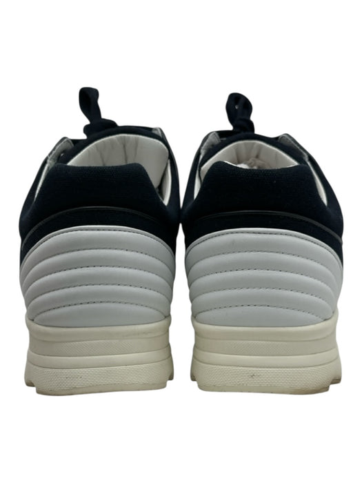 Chanel Shoe Size 44 Box Incl Black & White Synthetic Low Top Lace Up Men's Shoes Black & White / 44