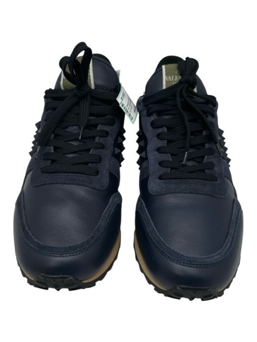 Valentino Shoe Size 43 Box Incl Navy Blue suede & leather Low Top Studs Shoes Navy Blue / 43
