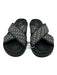 Dior Shoe Size 44 Box Incl Black, Blue, Beige Leather & Canvas Monogram Sandals Black, Blue, Beige / 44