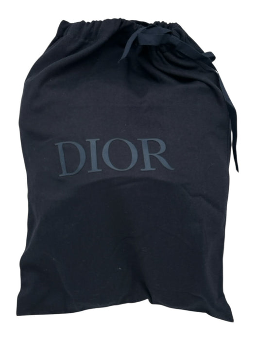 Dior Shoe Size 44 Box Incl Black, Blue, Beige Leather & Canvas Monogram Sandals Black, Blue, Beige / 44