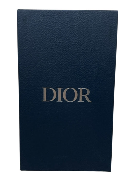 Dior Shoe Size 44 Box Incl Black, Blue, Beige Leather & Canvas Monogram Sandals Black, Blue, Beige / 44