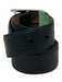 Gucci AS IS Black Leather Monogram Silver Hardware Men's Belt Black