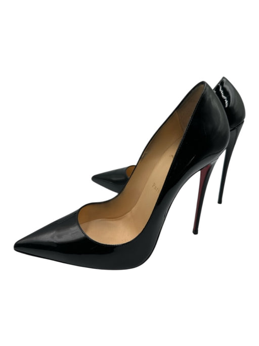 Christian Louboutin Shoe Size 41.5 Black Patent Leather Stiletto Pumps Black / 41.5