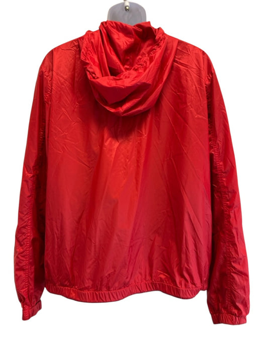 Givenchy Size XL Red & Black Polyamide drawcord Hood Windbreaker Jacket Red & Black / XL
