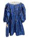 Lilly Pulitzer Size 14 Blue, Black, Gold Polyester Blend Metallic Jacquard Dress Blue, Black, Gold / 14