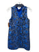 Lilly Pulitzer Size 0 Blue, Black, Gold Polyester Blend Metallic Jaquard Dress Blue, Black, Gold / 0
