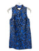 Lilly Pulitzer Size 0 Blue, Black, Gold Polyester Blend Metallic Jaquard Dress Blue, Black, Gold / 0