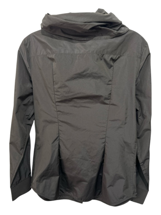 Hache Size 46 Dark Green Polyester Long Sleeve Button Front Scarf Top Dark Green / 46