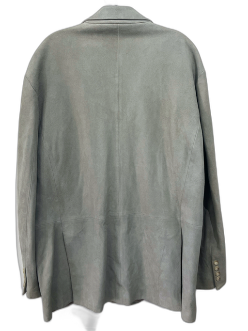 Polo Size XL Gray Suede Solid 3 button Men's Jacket Gray / XL