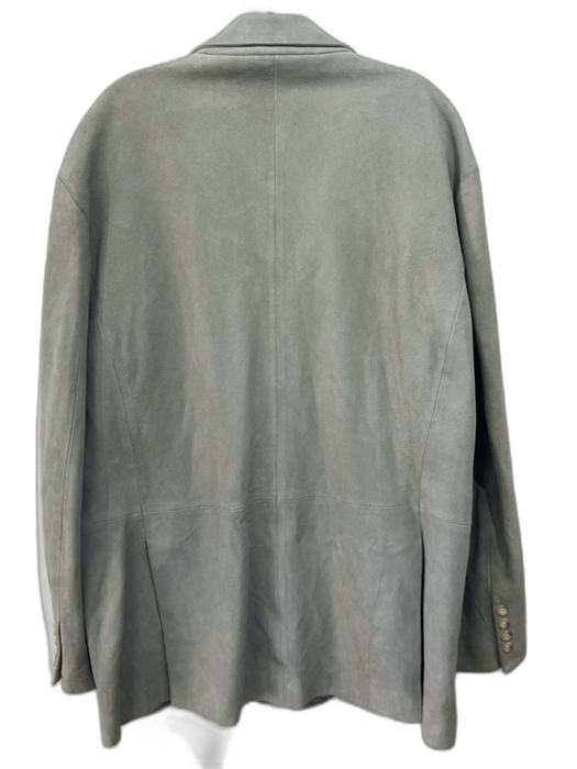 Polo Size XL Gray Suede Solid 3 button Men's Jacket Gray / XL