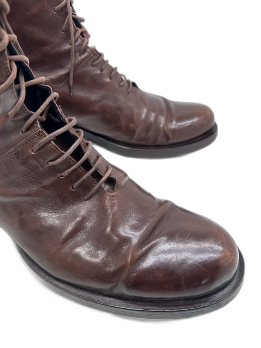 Mare Uomo Shoe Size 46 AS IS Brown Leather Solid Boot Men's Shoes Brown / 46