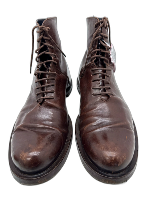 Mare Uomo Shoe Size 46 AS IS Brown Leather Solid Boot Men's Shoes Brown / 46