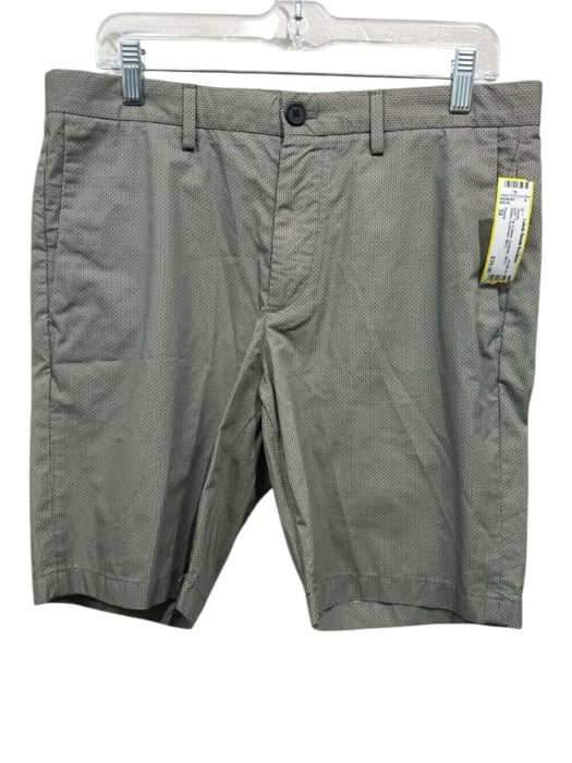 Theory NWT Size 32 Tan & White Synthetic Micro Khakis Men's Shorts Tan & White / 32