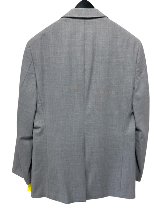 Theory Gray Wool Blend Solid Men's Suit Gray / 38s