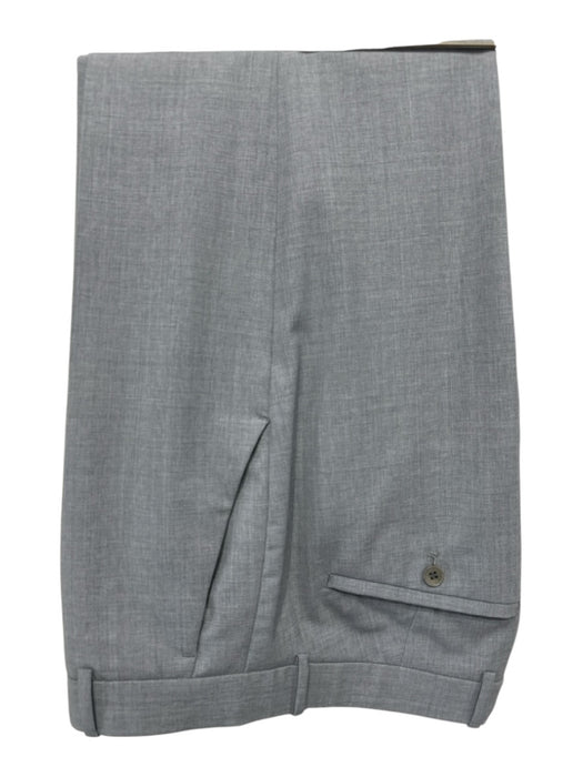 Theory Gray Wool Blend Solid Men's Suit Gray / 38s