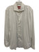 Hugo Boss Size 16 White Cotton Solid Button Down Men's Long Sleeve Shirt White / 16