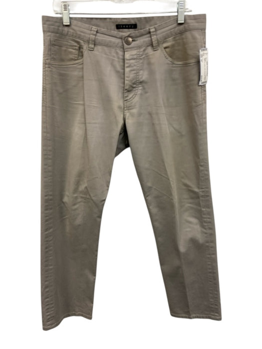 Theory Size 32 Gray Cotton Solid Men's Pants Gray / 32