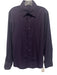 Theory AS IS Size M Purple & Black Cotton Striped Button Down Long Sleeve Shirt Purple & Black / M