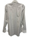 Canali Size 15.5 White & Gray Cotton Striped Button Down Men's Long Sleeve Shirt White & Gray / 15.5