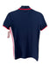 Lacoste Size XS/32 Navy Blue, White, Red Cotton Blend Pique Side Stripe Polo Top Navy Blue, White, Red / XS/32