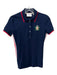 Lacoste Size XS/32 Navy Blue, White, Red Cotton Blend Pique Side Stripe Polo Top Navy Blue, White, Red / XS/32
