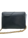 Michael Kors Collection Black Leather Gold Chain Crossbody Bag Black / Mini