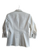 Cinq a Sept Size 0 White Cotton Blend Lapel Single Button Blazer Jacket White / 0