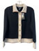C by bloomingdales Size XS Black White & Beige Cashmere Long Sleeve Sweater Black White & Beige / XS