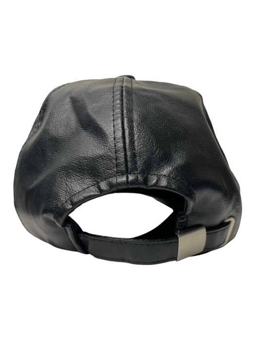 Moussy Black Polyester Faux Leather Grommet Baseball Cap Hat Black / One Size