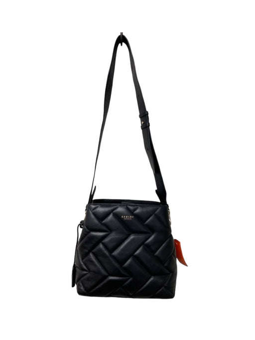 Radley Black Leather Geometric Quilted Crossbody Bag Black / S/M