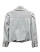 Marie Oliver Size M White Polyester Long Sleeve Zip Up Collar Jacket White / M