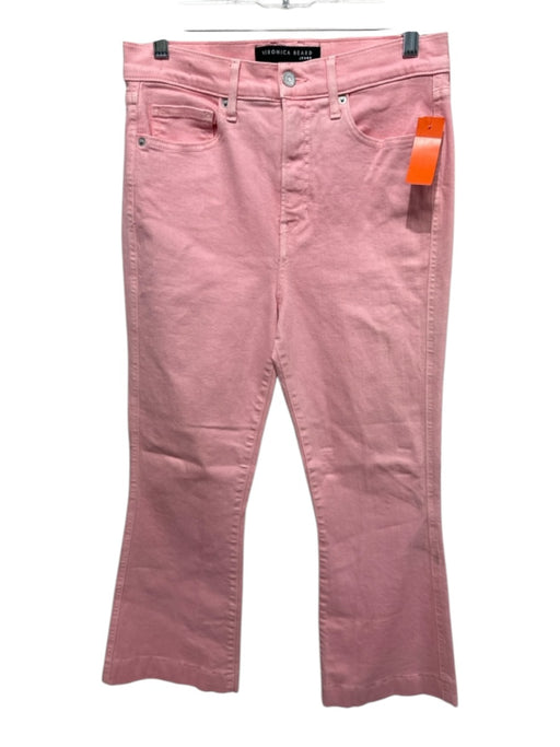 Veronica Beard Jeans Size 29 Pink Cotton Denim High Rise Boot Cut Jeans Pink / 29