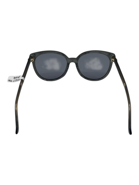 Gucci Gray Acetate Marbled Shimmer Round Wayfarer Sunglasses Gray