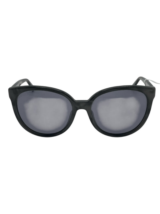 Gucci Gray Acetate Marbled Shimmer Round Wayfarer Sunglasses Gray