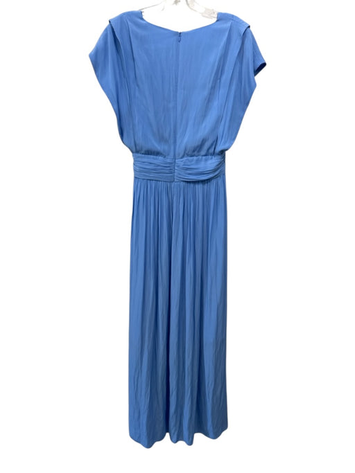 Ramy Brook Size 6 Light Blue Polyester Tie Detail Sleeveless V Neck Dress Light Blue / 6