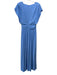Ramy Brook Size 6 Light Blue Polyester Tie Detail Sleeveless V Neck Dress Light Blue / 6