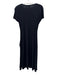Theory Size S Black Viscose & Elastane Ruched Tie Detail Dress Black / S