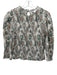 Veronica Beard Size 6 Beige & Multi Cotton Smocked Keyhole Back Floral Print Top Beige & Multi / 6