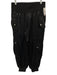 5a7 Cinq a Sept Size M Black Cupro Satin Cargo Jogger Pants Black / M