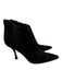 Jimmy Choo Shoe Size 41 Black Suede leather Stretch Panel Back Zip Booties Black / 41
