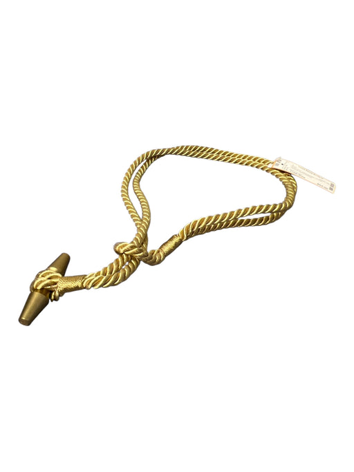 Ralph Lauren Gold Cord Loop Handles Anchor Nautical Belts Gold / Free-Size