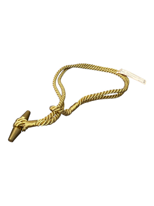 Ralph Lauren Gold Cord Loop Handles Anchor Nautical Belts Gold / Free-Size