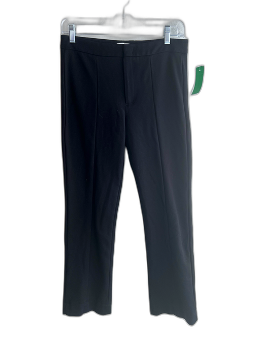 Vince Size 4 Black Viscose Blend Ponte Front Seam Zip & Hook skinny leg Pants Black / 4